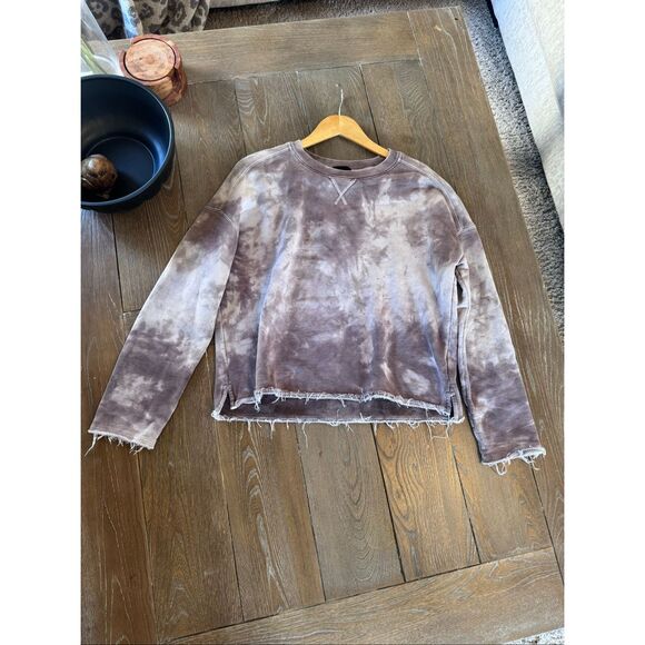 ATM Anthony Thomas Melillo Purple Tie Dye Crewneck Sweater Size Small - Picture 8 of 11